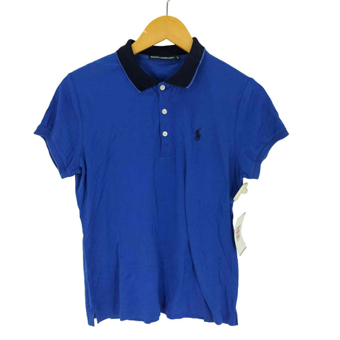 ラルフローレンゴルフ RALPH LAUREN GOLF ロゴ刺繍 半袖 ポロシャツ レディース import:L
