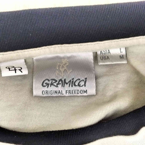 グラミチ GRAMICCI 別注 ロゴ刺繍 半袖Tシャツ メンズ L