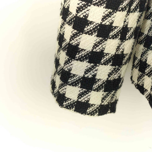 ザラ ZARA ツイードノーカラージャケット レディース import:S