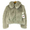 ザラ ZARA ジッパー付ショートフェイクファーコート レディース JPN:XS