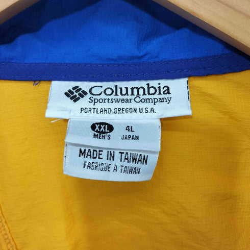 コロンビア Columbia 90S バイカラー 裾ドローコード アノラック ナイロン プルオーバー ジャケット メンズ import:XXL