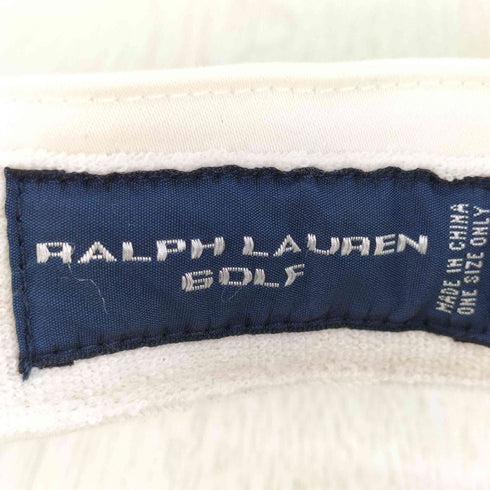 ラルフローレンゴルフ RALPH LAUREN GOLF ロゴ刺繍 サンバイザー レディース ONE SIZE