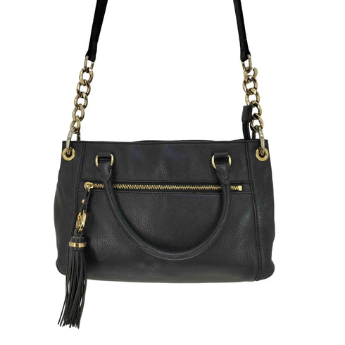 マイケルマイケルコース Michael Michael Kors 裏地ロゴ総柄 タッセル レザー 2way ハンド ショルダーバッグ レディース