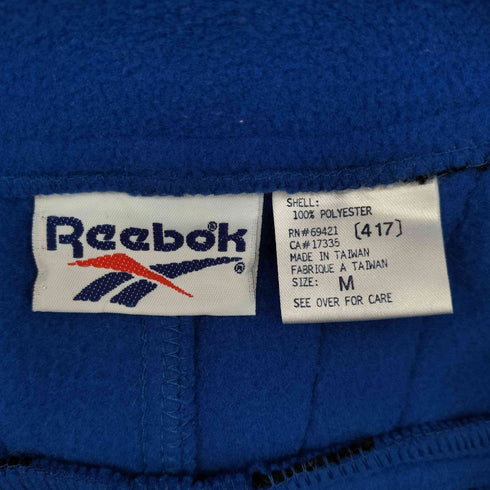 リーボック Reebok ラバー ベクター ロゴ ハーフジップ フリース プルオーバー メンズ M