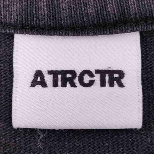 ATRCTR アトラクター ヘビー オンス ブランク Tシャツ ウォッシュ フェード ブラック メンズ JPN:XL