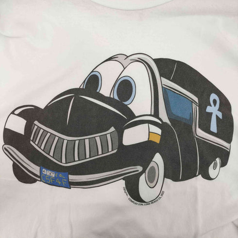 エフエーエフ/フェイクアズフラワーズ FAF/Fake As Flowers CarService コラボ キャラクター プリント Tシャツ メンズ