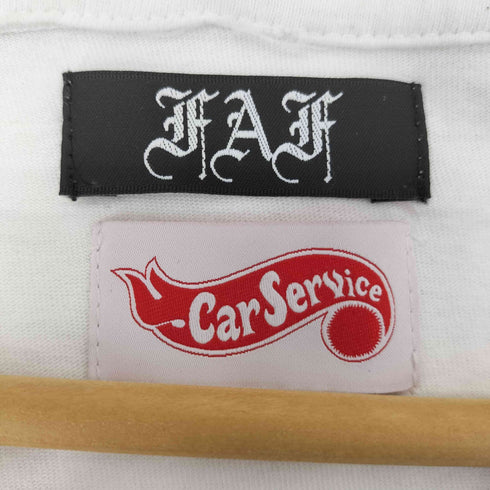 エフエーエフ/フェイクアズフラワーズ FAF/Fake As Flowers CarService コラボ キャラクター プリント Tシャツ メンズ