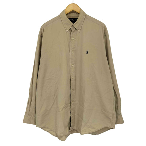 ラルフローレン RALPH LAUREN BLAIRE ポニー刺繍ボタンダウン L/S シャツ メンズ import:L