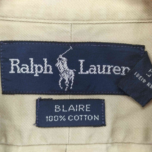 ラルフローレン RALPH LAUREN BLAIRE ポニー刺繍ボタンダウン L/S シャツ メンズ import:L
