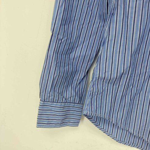 ラルフローレンスポーツ RALPH LAUREN SPORT SLIM FIT ポニー刺繍 ストライプ柄 L/S シャツ レディース JPN:7号
