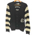 Pawn NOMADS バック チェーンステッチ プリズンボーダー ウール アクリル カーディガン メンズ JPN:L