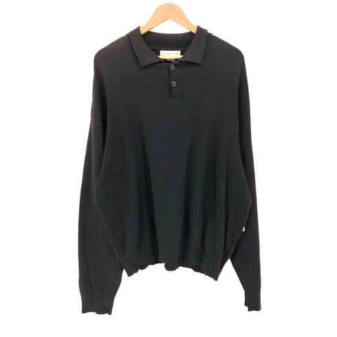 CYPRESS LINKS 90s オーバーサイズ ブランク ニットポロ メンズ import:L