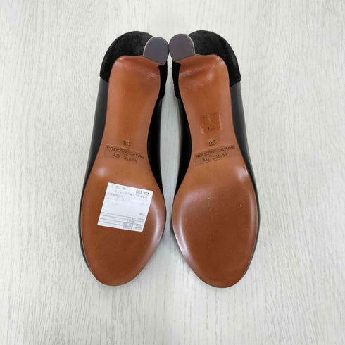 マークバイマークジェイコブス Marc by Marc Jacobs ロゴプレート コンビレザー ヒール パンプス レディース EUR:38