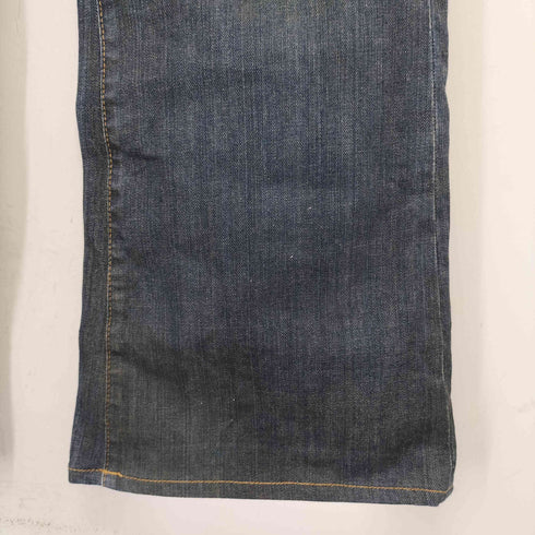 ヒステリックグラマー HYSTERIC GLAMOUR 00S ダメージ加工 ボタンフライ ブーツカット デニムパンツ Y2K レディース JPN:S