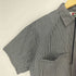 ベンデイビス BEN DAVIS USA製 ヒッコリーストライプ ハーフジップ S/S プルオーバーシャツ メンズ import:M