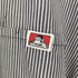 ベンデイビス BEN DAVIS USA製 ヒッコリーストライプ ハーフジップ S/S プルオーバーシャツ メンズ import:M
