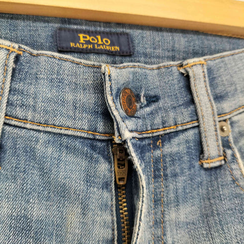 ポロラルフローレン POLO RALPH LAUREN ジップフライ スキニー デニム パンツ レディース