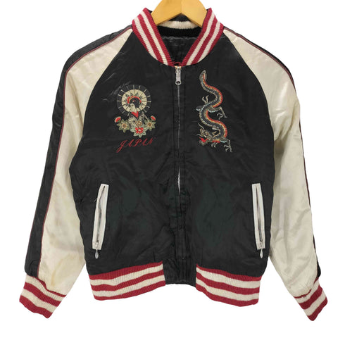 オゾンロックス OZONE ROCKS 90-00S OLD ARCHIVE Reversible Souvenir Jacket 龍 鷹 両面 刺繍 アーカイブ リバーシブル スーベニア ジャケット スカジャン レディース JPN:S