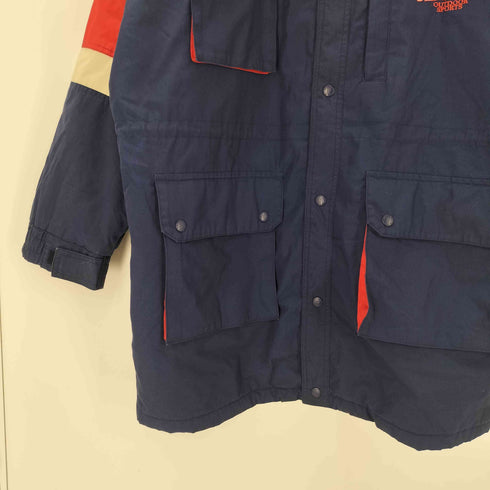 90S アウトドア ナイロン マルチポケット バッグ ロゴ ジャケット メンズ import:L