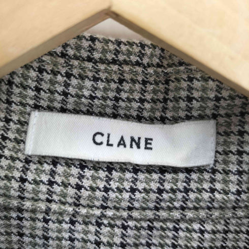 クラネ CLANE GUNCLUB CHECK BACKFRILL SHIRT ガンクラブチェックバックフリルシャツ レディース JPN:2