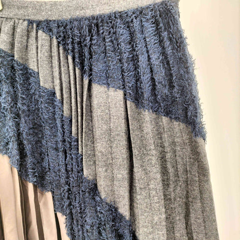 カラー kolor 16AW 本人期 異素材切替 マルチカラー パネル プリーツ ロングスカート レディース JPN:1