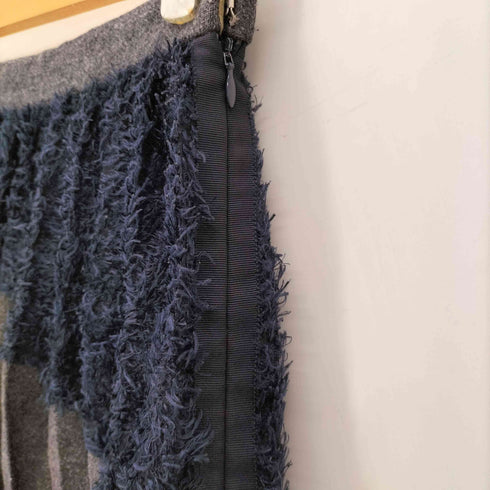 カラー kolor 16AW 本人期 異素材切替 マルチカラー パネル プリーツ ロングスカート レディース JPN:1
