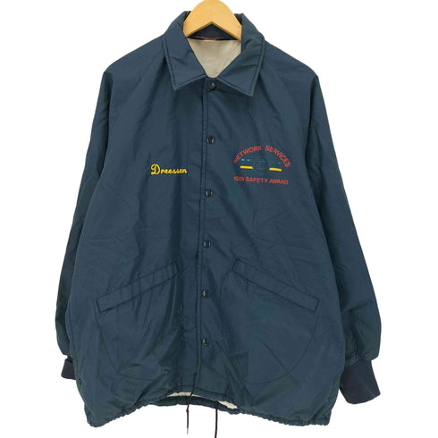プラジャック Pla-Jac USA製 80S 企業ロゴ ナイロンコーチジャケット メンズ import:L