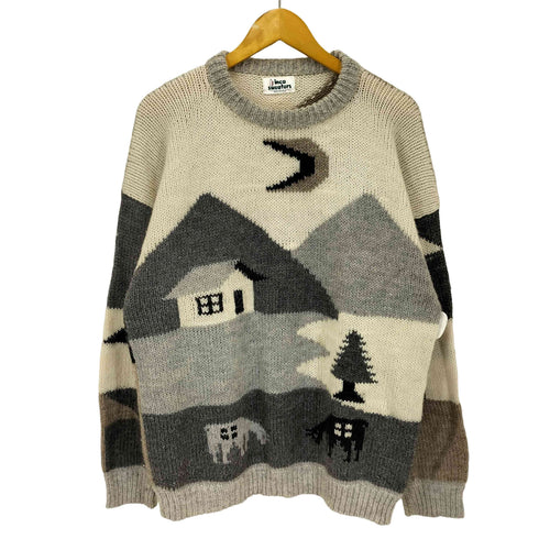 INCA SWEATERS ペルー製 ハンドメイド ローゲージ アルパカニット メンズ