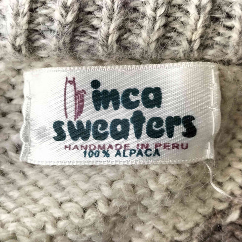 INCA SWEATERS ペルー製 ハンドメイド ローゲージ アルパカニット メンズ