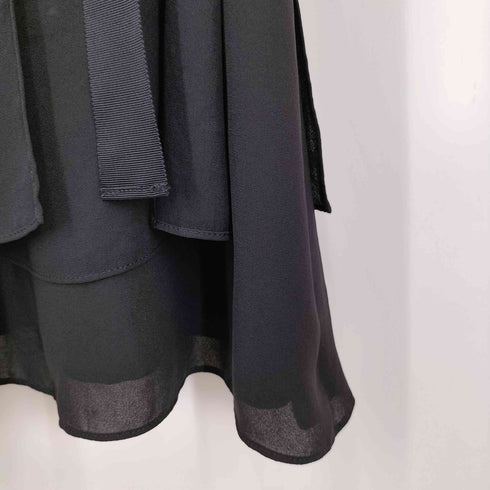 ランバンオンブルー LANVIN en Bleu フリルスリーブワンピース レディース