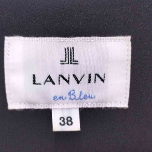 ランバンオンブルー LANVIN en Bleu フリルスリーブワンピース レディース