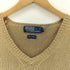 ポロバイラルフローレン Polo by RALPH LAUREN 90S 香港製 ポニー刺繍 リネン混 ニットベスト メンズ import:L