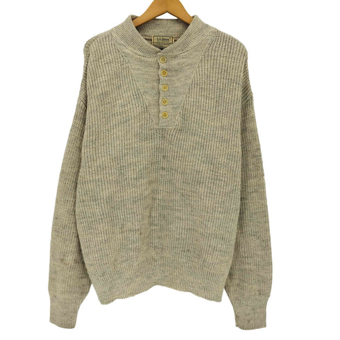 エルエルビーン L.L.Bean 70-80s USA製 HIGH TREK YARN ハイネックヤーン ヘンリーネックニット メンズ JPN:XL
