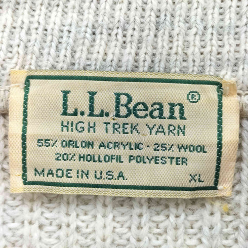 エルエルビーン L.L.Bean 70-80s USA製 HIGH TREK YARN ハイネックヤーン ヘンリーネックニット メンズ JPN:XL