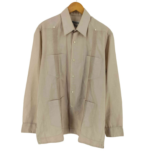 70s PANABRISA 長袖 キューバシャツ メンズ ML