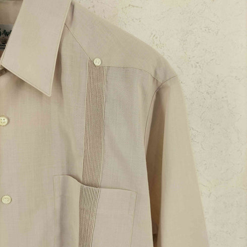 70s PANABRISA 長袖 キューバシャツ メンズ ML