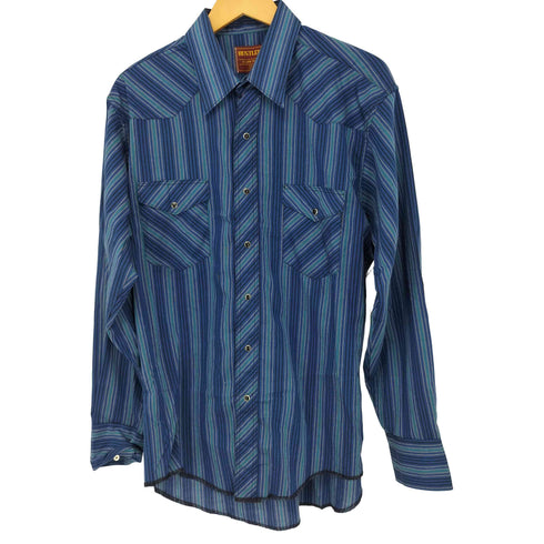 ラスラー RUSTLER マルチストライプ柄 L/S ウエスタンシャツ メンズ import:XL