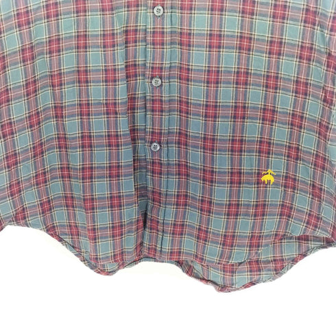 ブルックスブラザーズ BROOKS BROTHERS 日本製 ボタンダウンコットンチェックシャツ メンズ JPN:S