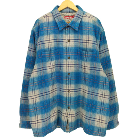 シュプリーム Supreme 23AW Lined Flannel Snap Shirt ラインドフランネルスナップシャツ メンズ import:XXL
