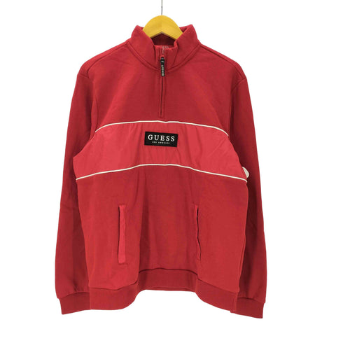 ゲス GUESS Los Angeles MITSU HALF ZIP MOCK ハーフジップ スウェット トレーナー メンズ import:L