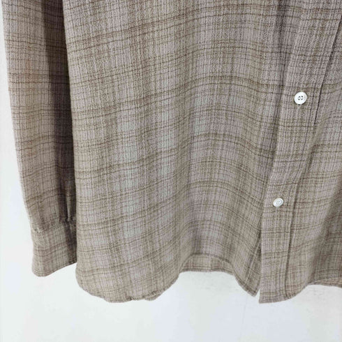 ナナミカ nanamica Regular Collar Wool Plaid Shirt レギュラー カラー ウール プラッド シャツ メンズ L