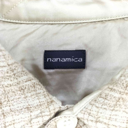 ナナミカ nanamica Regular Collar Wool Plaid Shirt レギュラー カラー ウール プラッド シャツ メンズ L