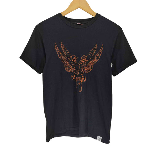 ベドウィンアンドザハートブレイカーズ BEDWIN&THE HEARTBREAKERS USA製 ハート プリント 半袖 Tシャツ レディース 36