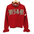 エムエスジーエム MSGM オールドイングリッシュ ロゴ フリル ニット レディース import:XS