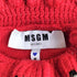 エムエスジーエム MSGM オールドイングリッシュ ロゴ フリル ニット レディース import:XS