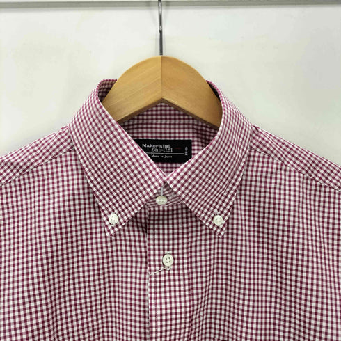 メーカーズシャツカマクラ Makers Shirt 鎌倉 ボタンダウン ギンガムチェック ドレス シャツ メンズ 15 3/4