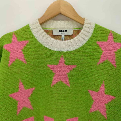 エムエスジーエム MSGM Distressed Star Sweater スターモチーフ ダメージ セーター レディース import:XS