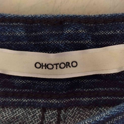 オオトロ OHOTORO ストライプ ワイドパンツ レディース medium long