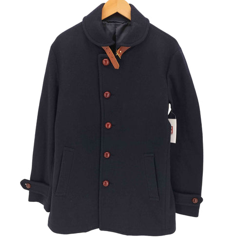 アデイインザライフユナイテッドアローズ A day in the life UNITED ARROWS 胡桃ボタン ステンカラー ウールコート メンズ JPN:L