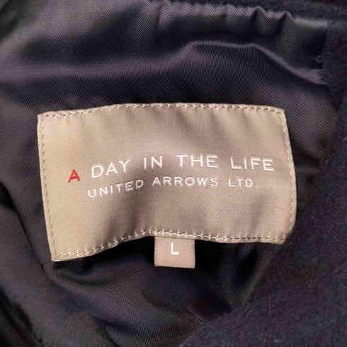 アデイインザライフユナイテッドアローズ A day in the life UNITED ARROWS 胡桃ボタン ステンカラー ウールコート メンズ JPN:L